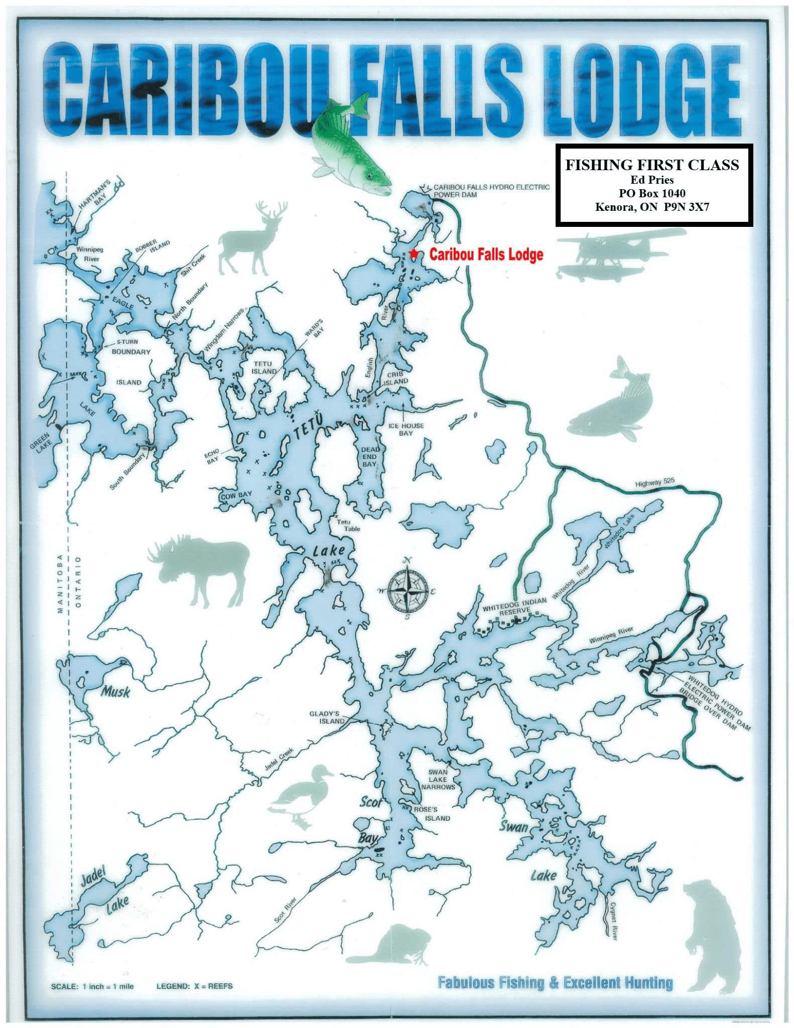 Caribou Falls Lodge Map